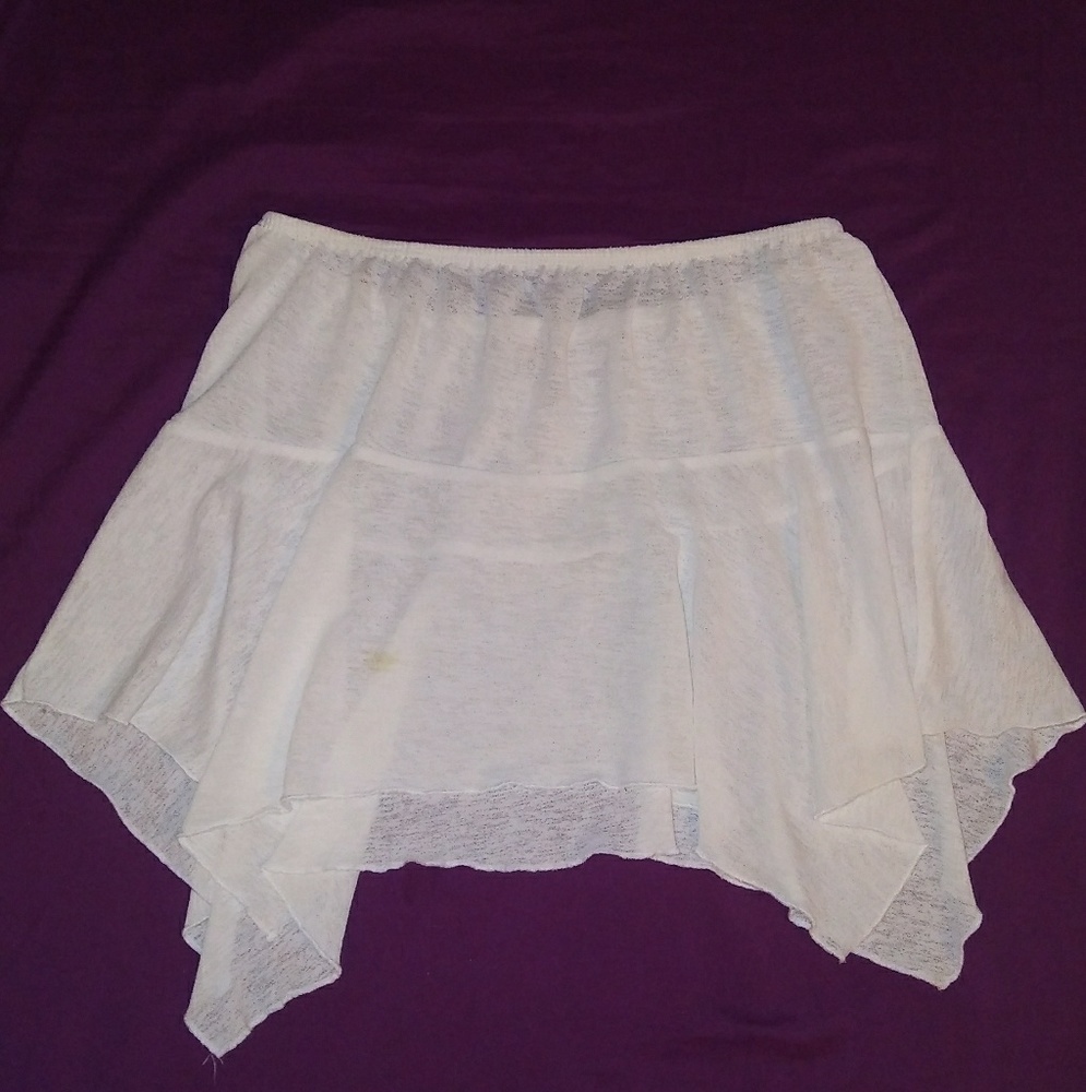 White Flowy Absolutely Swim Skirt Coverup